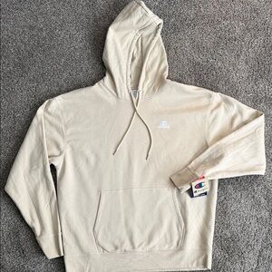 NWT Champion Cream Hoodie for Men. Size XL